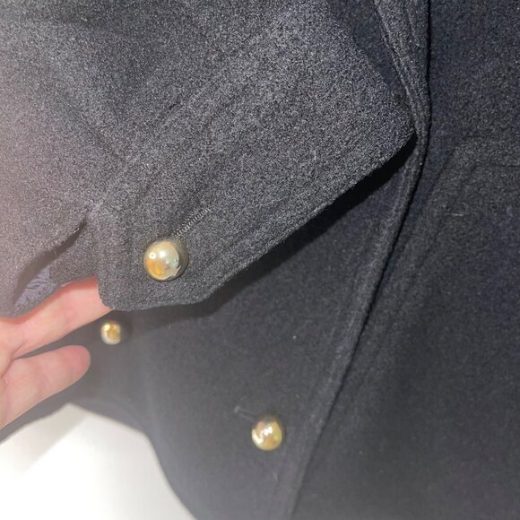 Takeo Nishida Maison De Mode Womens Jacket Black Size Medium Vintage Wool Blend - Picture 14 of 16